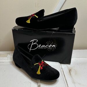 Beacon Black Loafers with Holiday Accents 11SS